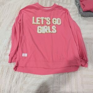 Simply Southern Pink Women's Sweatshirt with Bold Text
